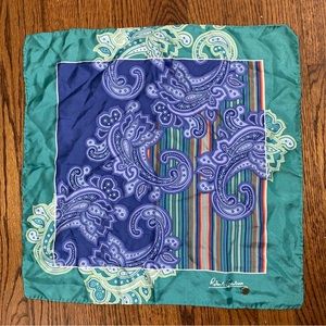Robert Graham Printed Silk Pocket Square. Made in Italy.